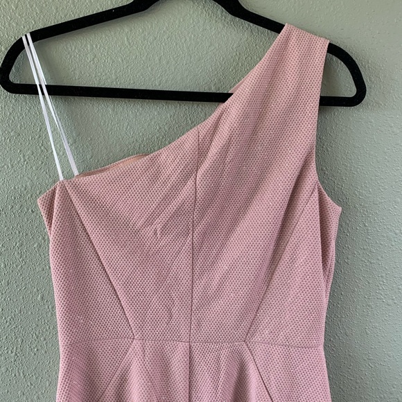 Vince Camuto pink metallic one shoulder dress  (Bundle Dresses to Save) - Picture 8 of 8